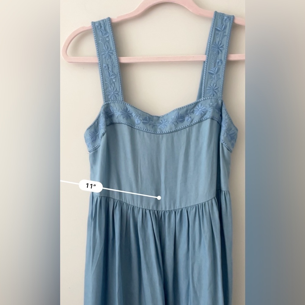 kate spade Light to Dark Blue Tiered Maxi Dress - Picture 9 of 9